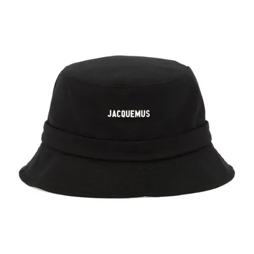 Jacquemus Cotton Bucket Hats Унисекс Черный