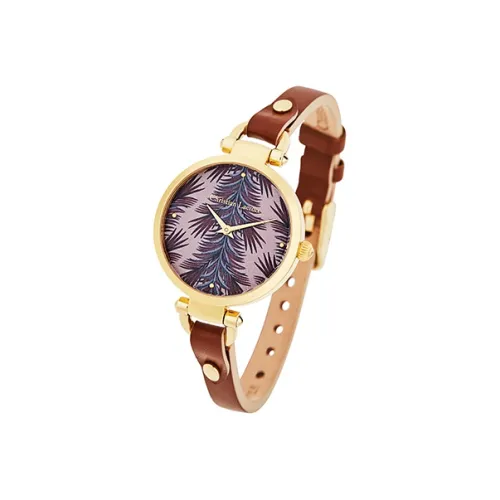 Christian Lacroi Наручные часы Кварцевый механизм Кожаный ремешок Фиолетовый циферблат Женские часы