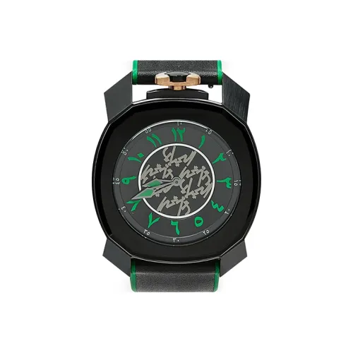 GAGA Frame_One Collection Мужские часы Кварцевый механизм Резиновый ремешок 44 мм Черный циферблат Мужские часы 7052