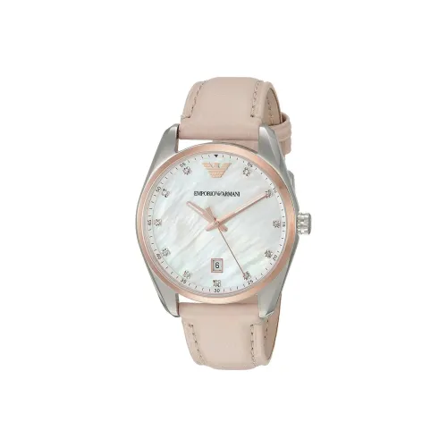 EMPORIO ARMANI Fashion Women's Watch Collection Наручные часы Кварцевый механизм Кожаный ремешок 36 мм