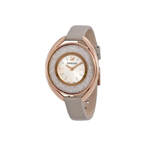 Swarovski Collection Наручные часы Кварцевый механизм Кожаный ремешок 37 мм Белый циферблат Женские часы 5158544