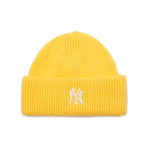 Mlb Base Logo Хлопок Шапки-бини Унисекс Желтый