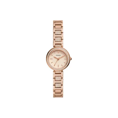 Окаменелость Кварцевый Movement Женские Часы 24 мм Золотой