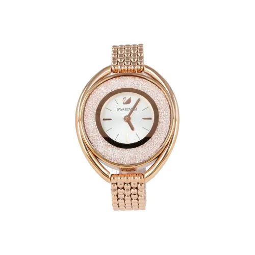 Swarovski Crystalline Oval Женские часы кварцевый механизм ремешок из нержавеющей стали белый циферблат