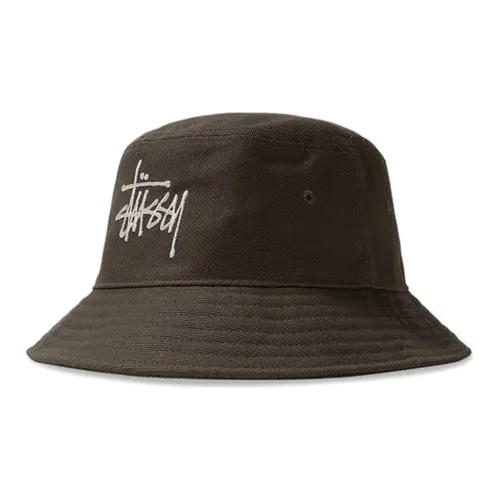 Stussy Cotton Bucket Hats Оливково-зеленый Унисекс