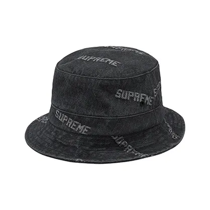 Supreme 100% хлопок Панамы Унисекс Черный