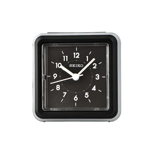SEIKO Кварцевый механизм Полиэстер Пластик Оболочка Будильник Унисекс Черный