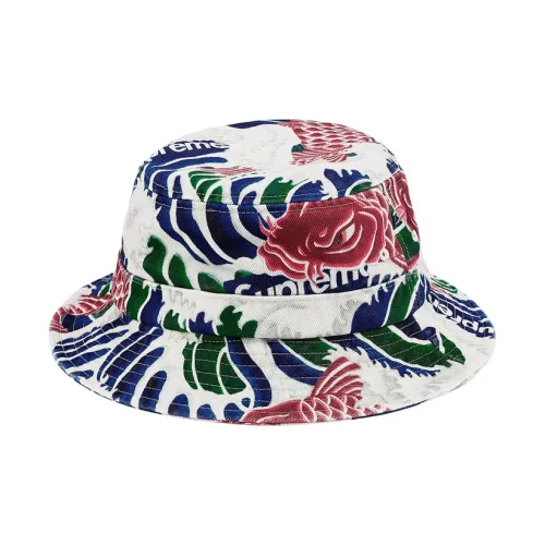 Supreme 100% хлопок Панамы Унисекс Синий Белый Коричневый