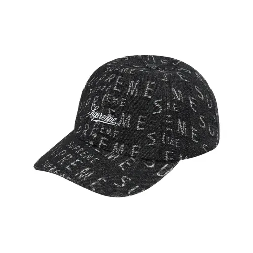 Supreme 100% хлопок Кепки Унисекс Джинсовый черный Джинсовый синий Авокадо-зеленый