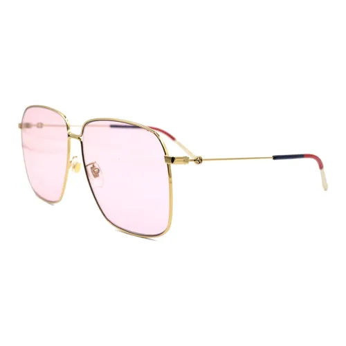 GUCCI TR Памятный пластик Квадратные Солнцезащитные очки Женские Розовое золото