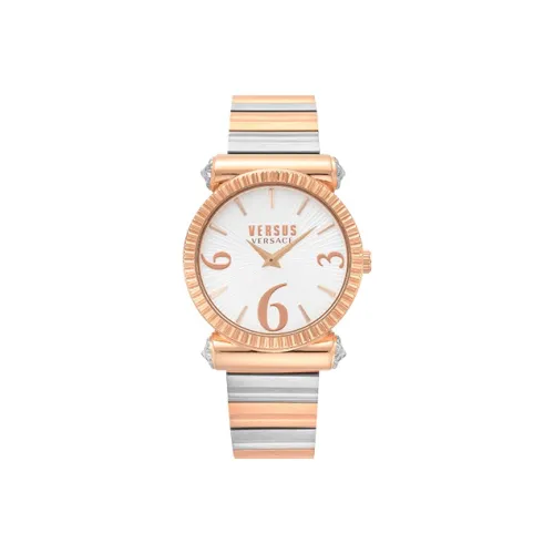 VERSUS Pigalle Коллекция Наручные часы Кварцевый механизм Стальной ремешок 38 мм Белый циферблат Женские часы