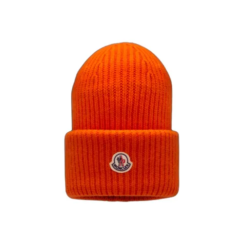 MONCLER Смесовая шерсть Шапки-бини Апельсин Мужской