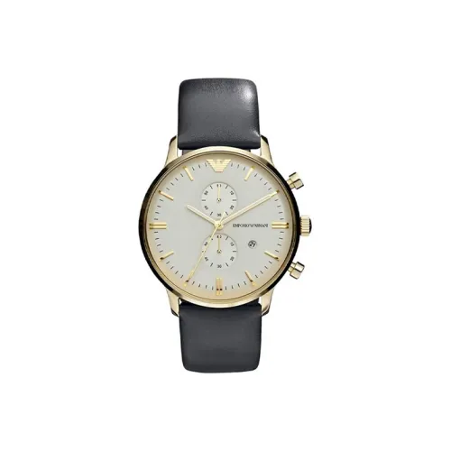 EMPORIO ARMANI Кварцевый механизм Мужские часы 43mm*12mm Серебряный