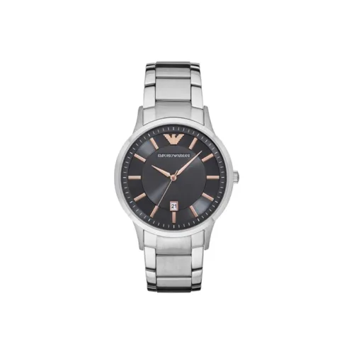 EMPORIO ARMANI Кварцевый механизм Мужские часы 43 мм Черный