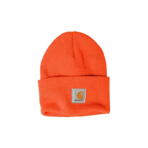 Carhartt Плюшевая пряжа Шапка-бини Оранжево-красная Унисекс