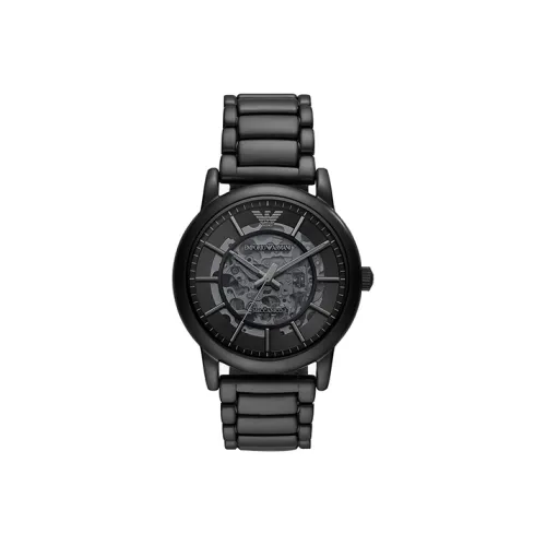 EMPORIO ARMANI Автоматический Механический Механизм Мужские Часы Машина 43 мм Черный
