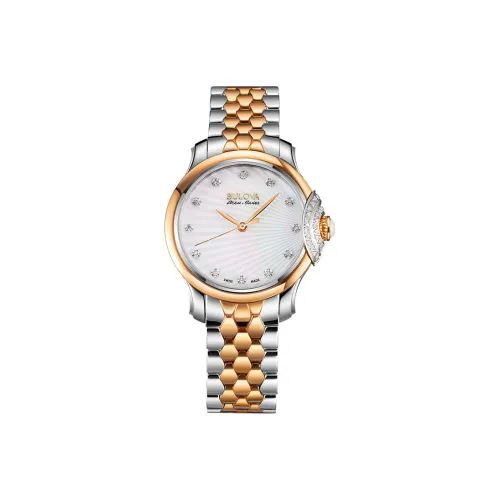 BULOVA Classic Ladies' Collection Женские часы Кварцевый механизм 34 мм Белый циферблат Часы 65R164
