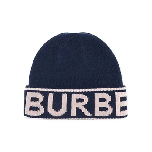 Burberry Кашемир Шапка-бини Синяя Унисекс