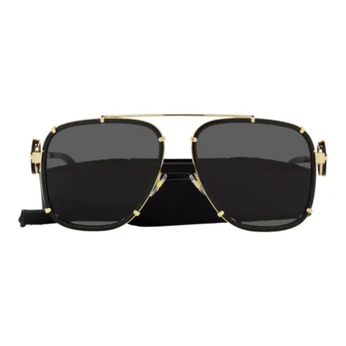 VERSACE Солнцезащитные очки, черные, унисекс