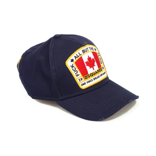 DSQUARED 2 Хлопок Бейсболки Синий Мужской