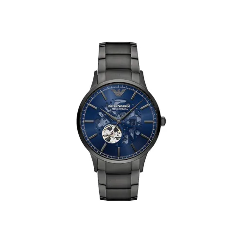 EMPORIO ARMANI Механические Мужские Часы 43 мм Синий