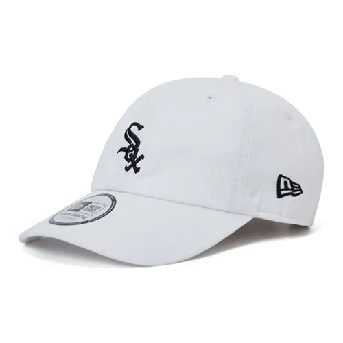 New Era Хлопковые кепки унисекс белые