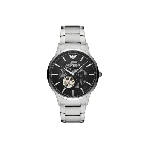 EMPORIO ARMANI Автоматический Механический Механизм Мужские Часы Машина 43 мм Черный