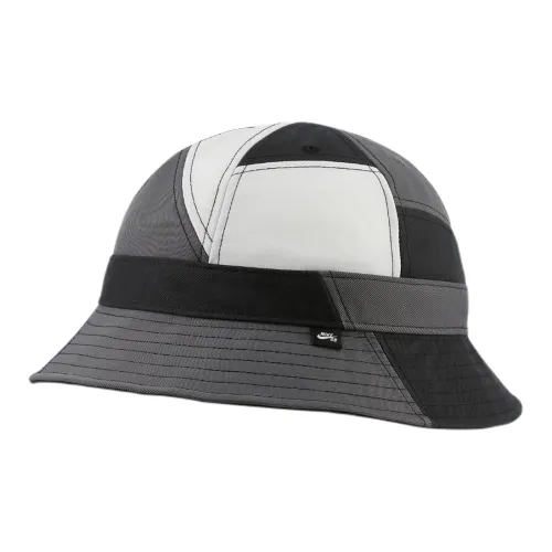 NIKE Полиэстер Шляпа ведра Черный Белый Серый Унисекс