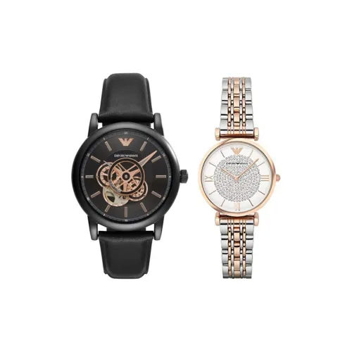 EMPORIO ARMANI Автоматический Механический Движение Унисекс Часы 43 мм Черные