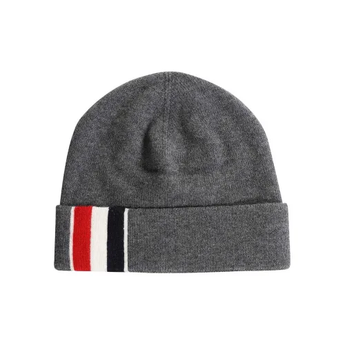 THOM BROWNE Шерстяные шапки-бини Серый Унисекс