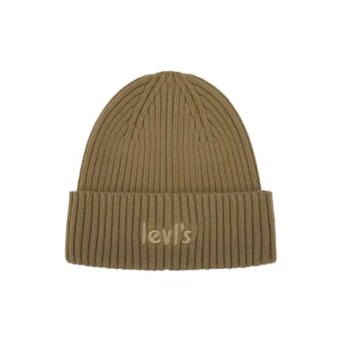 Levis Хлопок Шапки-бини Унисекс Бежевый Коричневый