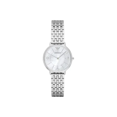 EMPORIO ARMANI Women's Watch Кварцевый механизм ремешок из нержавеющей стали 30 мм белый циферблат модель AR2507