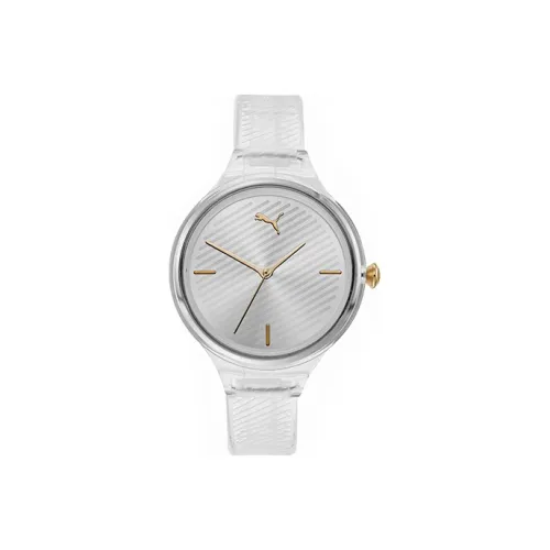 PUMA Женские часы Кварцевый механизм Смольный ремешок 36 мм Белый циферблат