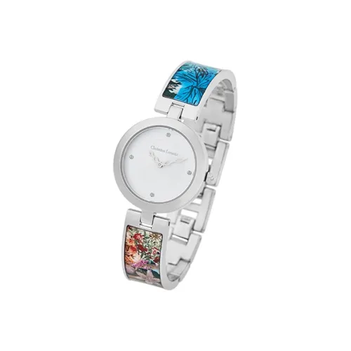 Christian Lacroi Women's Watch Кварцевый механизм ремешок из нержавеющей стали 30 мм белый циферблат