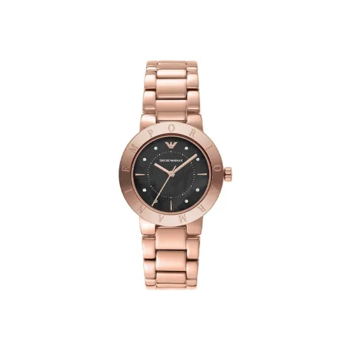 EMPORIO ARMANI Women's Watch Кварцевый механизм ремешок из нержавеющей стали золотой циферблат модель AR11251