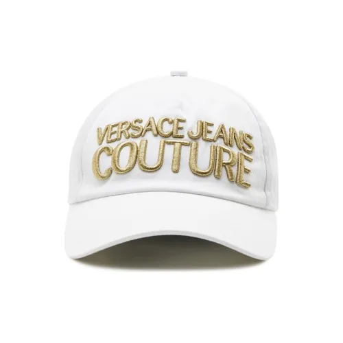 VERSACE JEANS COUTURE Хлопковые кепки, белый, унисекс