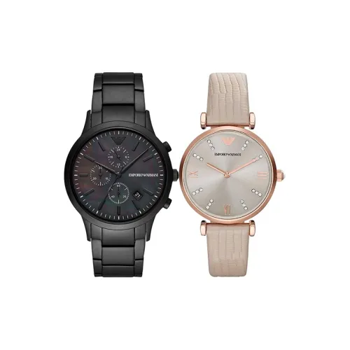 EMPORIO ARMANI Кварцевый механизм, унисекс, часы, 43 мм * 11 мм, черный