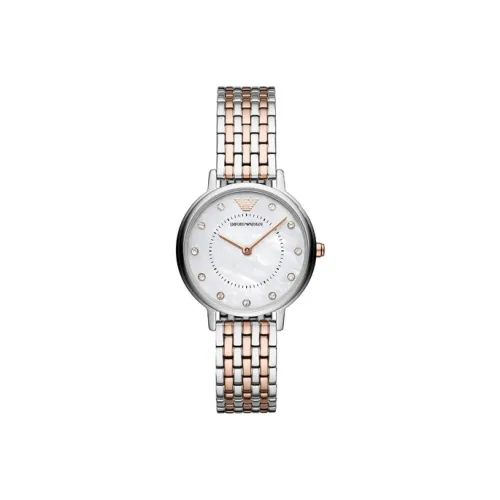 EMPORIO ARMANI Кварцевый механизм Женские часы Белый