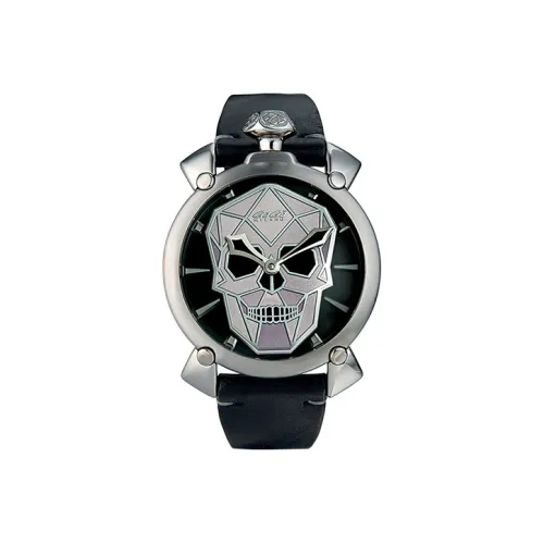 GAGA Skull Series Мужские часы Механизм с ручным заводом 48 мм Черный циферблат