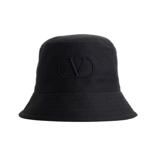 Valentino Cotton Bucket Hats Черный Унисекс