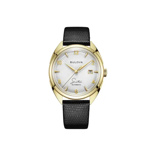 BULOVA Механический механизм Мужские часы из коллекции Frank. Sinatra, белые