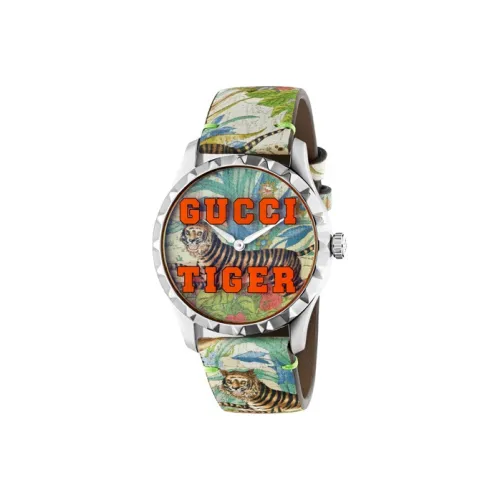 GUCCI Timeless Collection Кварцевые наручные часы натуральная кожа ремешок 38 мм красный циферблат женские часы