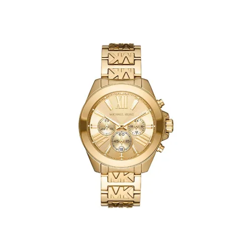 MICHAEL KORS Cole Women's Watch Кварцевый механизм ремешок из нержавеющей стали золотой циферблат модель MK6952