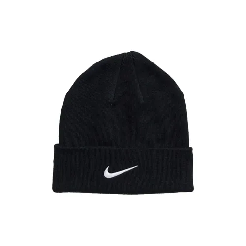NIKE Хлопок Шапка-бини Черная Унисекс