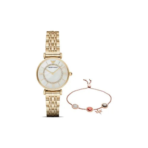 EMPORIO ARMANI QUARTZ Movement Женские Часы Ferris Wheel Baby's Breath Series 32mm*12mm Белые