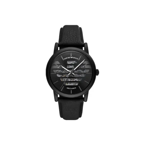 EMPORIO ARMANI Механический механизм Мужские LUIGI Часы 43 мм Черные