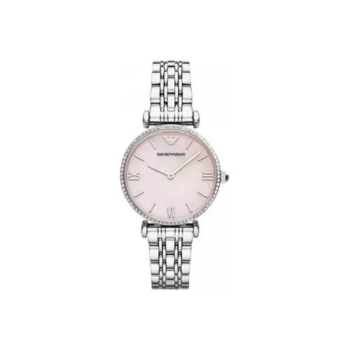 EMPORIO ARMANI Gypsophila Collection Women's Watch Кварцевый механизм ремешок из нержавеющей стали розовый циферблат