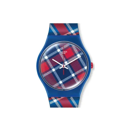 Swatch Quartz Механизм Пластик Стена Часы Унисекс Синий