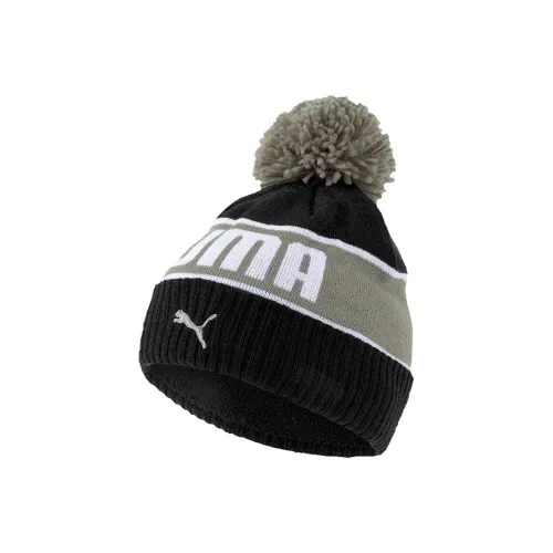 PUMA Акриловая шапка-бини Черный/Серый Унисекс