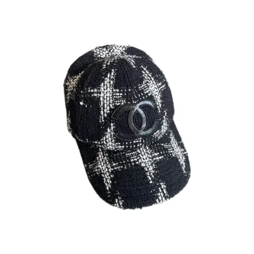 CHANEL Кепки Черный Белый Унисекс